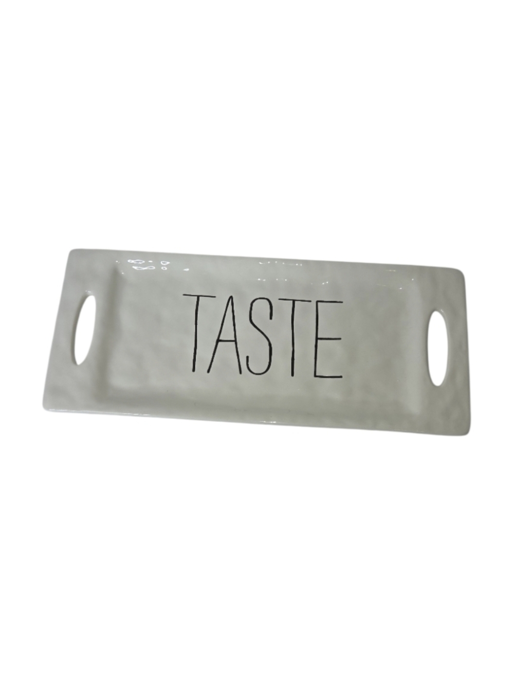 Mudpie Ceramic Rectangle Serving Tray TASTE